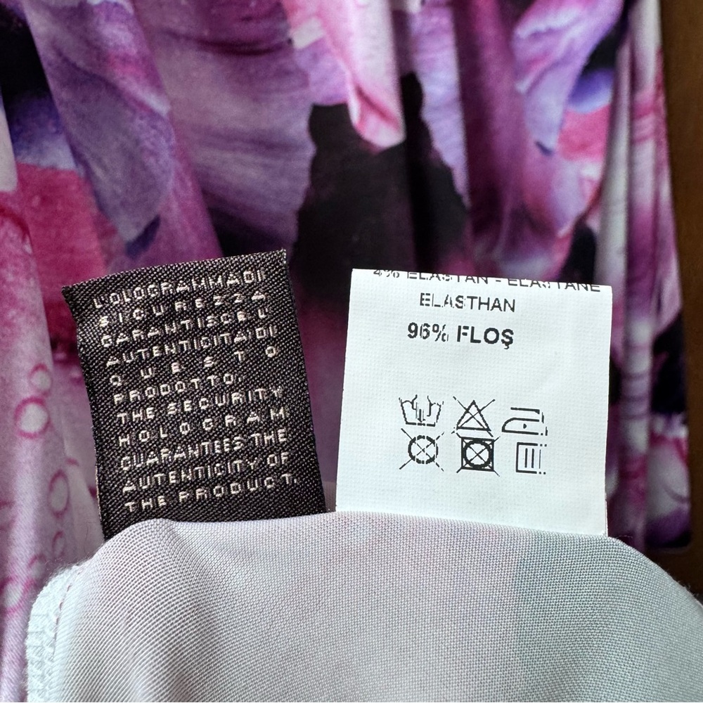 Roberto Cavalli Pink Purple Floral Maxi Dress - Picture 9 of 12